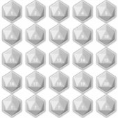 Blatt 25 Benutzerdefinierter Text D20 Die | Weißes Aufkleber (Vorderseite)