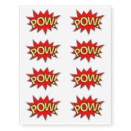 Blatt 8 Mittelgroß POW! Superhero Comic Book