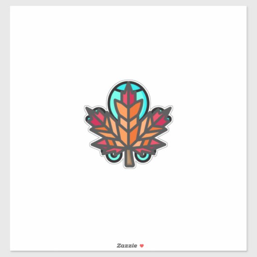 Blatt Aufkleber (Blatt)