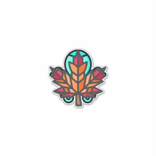 Blatt Aufkleber (Vorderseite)