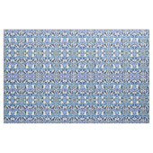 Blatt Blau Gerollt Stoff (Fat Quarter (45,7 x 55,9 cm))