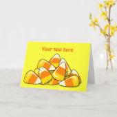 Blatt Candy Mais Halloween Template Karte (Gelbe Blume)
