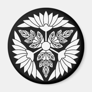 Blatt-Chrysanthemen-Rad Magnet