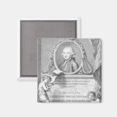 Blatt Cover mit einem Portrait von Felice Giardini Magnet (Vorderseite/Rückseite)