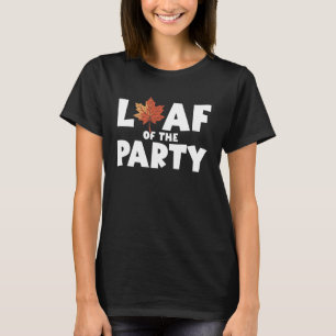 Blatt der Party Glückliche Herbsternte Herbstblatt T-Shirt