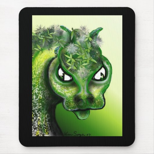 Blatt-Drache Mousepad (Vorne)