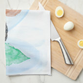 Blatt-Druck Geschirrtuch (Viertel Falte)