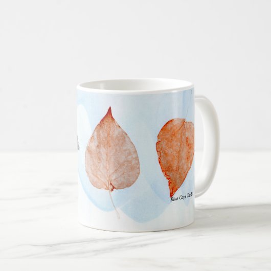 Blatt-Druck Kaffeetasse (VorderseiteRechts)