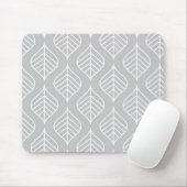 Blatt-Druck Mousepad - Grau (Mit Mouse)
