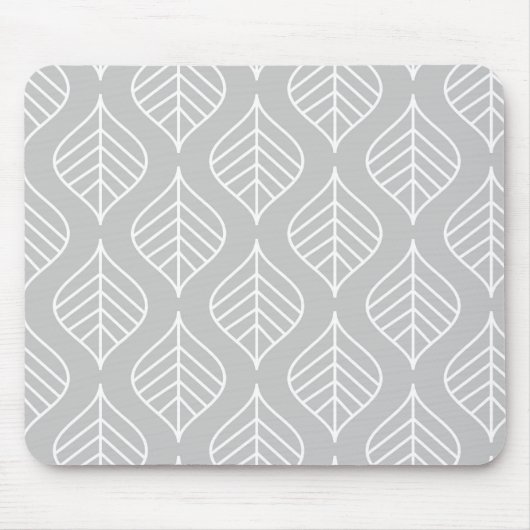 Blatt-Druck Mousepad - Grau (Vorne)