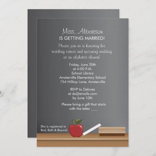 Blatt-Einladung Einladung (Vorne/Hinten)