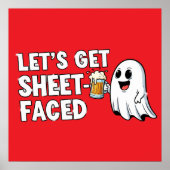 Blatt-Faced T-Shirt Poster (Vorne)