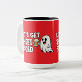 Blatt-Faced T-Shirt Zweifarbige Tasse (Vorderseite Links)