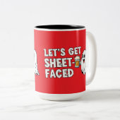 Blatt-Faced T-Shirt Zweifarbige Tasse (VorderseiteRechts)