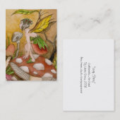 Blatt-Fee Visitenkarte (Vorne/Hinten)