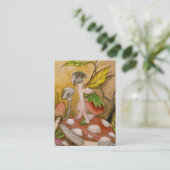 Blatt-Fee Visitenkarte (Stehend Vorderseite)