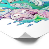 Blatt für den Meeresbereich (Matte) Poster (Ecke)