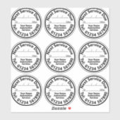 Blatt für den nächsten Auto-Service wegen der Aufk Aufkleber (Blatt)