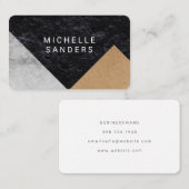 Blatt für geometrische Imitate Visitenkarte (Vorne/Hinten)