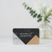 Blatt für geometrische Imitate Visitenkarte (Stehend Vorderseite)