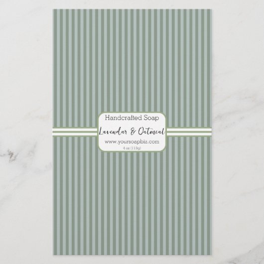 Blatt für grüne Seifenspäne (Vorderseite)