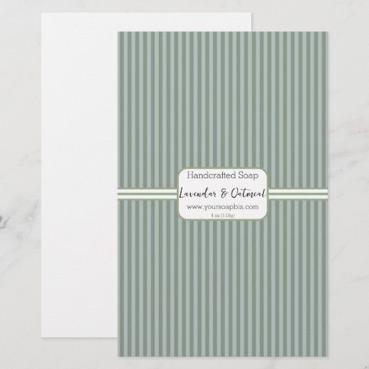 Blatt für grüne Seifenspäne (Vorne/Hinten)