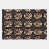 Blatt für Hochzeitsgeschenke aus Gold und Silber (Vorderseite 2)