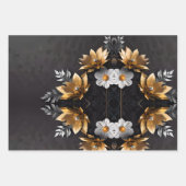 Blatt für Hochzeitsgeschenke aus Gold und Silber (Vorderseite 2)