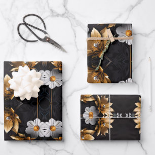 Blatt für Hochzeitsgeschenke aus Gold und Silber