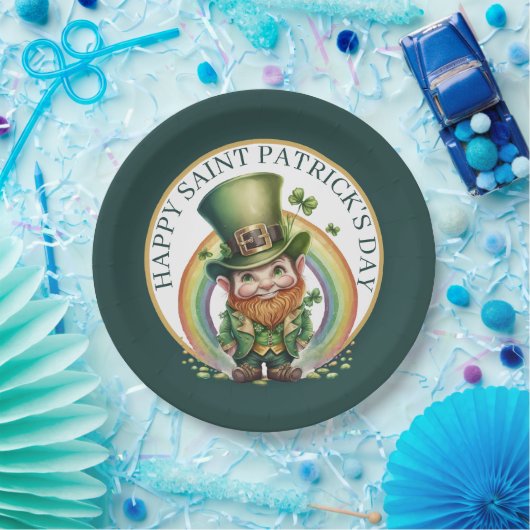 Blatt für Party am St. Patrick's Day Pappteller (Party)