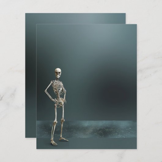 Blatt für Spuk Skelette-Flyer (Vorne/Hinten)