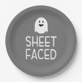 Blatt gegenüber Funny Halloween Party mit Niedlich Pappteller (Vorderseite)