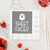 Blatt gegenüber Funny Halloween Party mit Niedlich Serviette (Beispiel)