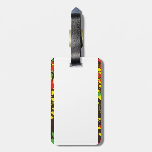 Blatt Gepäckanhänger (Rückseite vertikal)