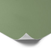 Blatt Green 5 Table Wedding Chart Poster (Ecke)