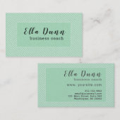 Blatt-Grün schräg gelegener Visitenkarte (Vorne/Hinten)