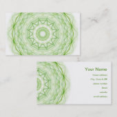 Blatt grünes Spiderweb Visitenkarte (Vorne/Hinten)