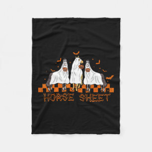 Blatt Halloween Ghost Horse Pumpkin Costume Boo Fleecedecke