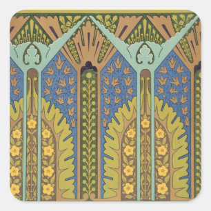 Blatt III von "Studien in Design", c.1874-76 (bele Quadratischer Aufkleber