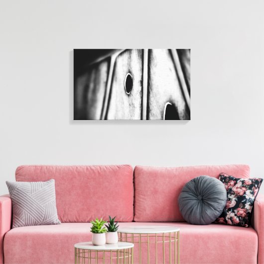 Blatt ist Zuhause Leinwanddruck (Insitu (Wohnzimmer))