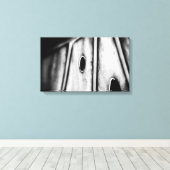 Blatt ist Zuhause Leinwanddruck (Insitu (Holzboden))