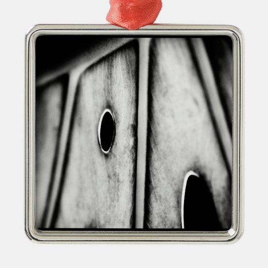 Blatt ist Zuhause Silbernes Ornament (Vorne)