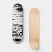 Blatt ist Zuhause Skateboard (Vorderseite)