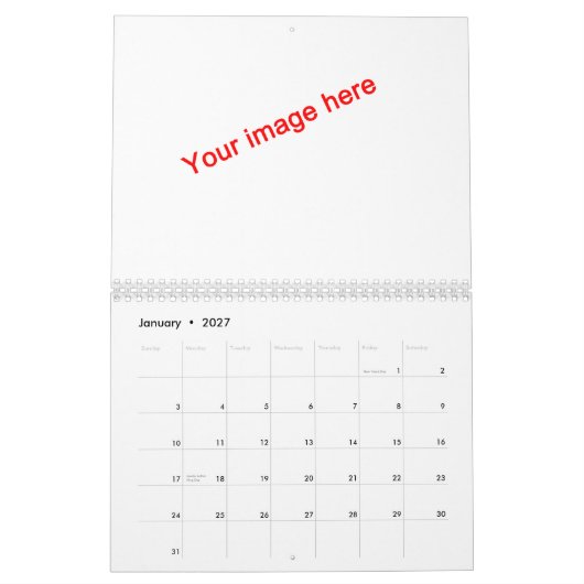 Blatt-Kalender Kalender (Jan 2027)