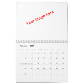 Blatt-Kalender Kalender (Feb 2027)