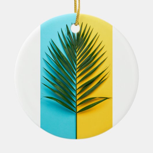 Blatt Keramik Ornament (Vorne)
