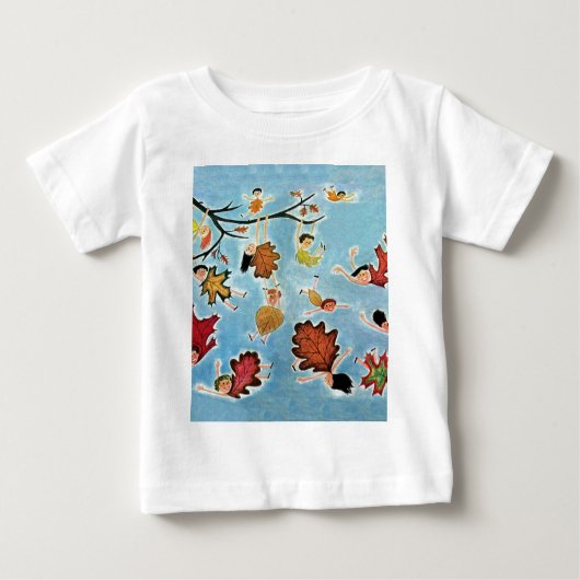 Blatt-Kinder Baby T-shirt (Vorderseite)