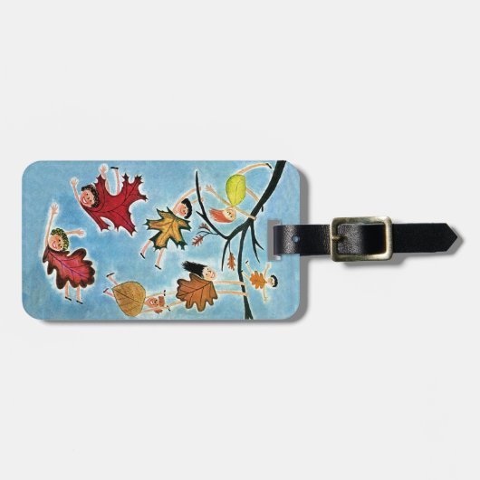Blatt-Kinder Gepäckanhänger (Vorderseite horizontal)