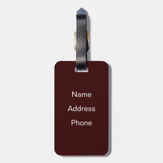 Blatt-Kinder Gepäckanhänger (Rückseite vertikal)