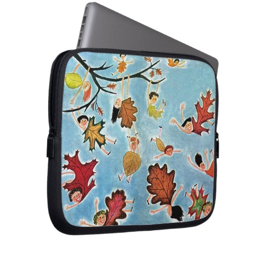 Blatt-Kinder Laptopschutzhülle (Vorne Rechts)